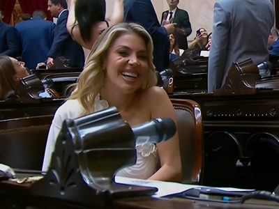El curioso juramento de Virginia Gallardo en la Cámara de Diputados