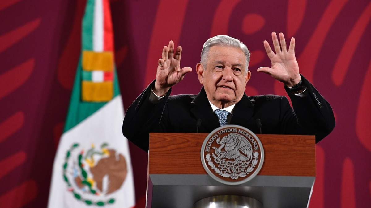 El presidente durante la conferencia matutina de este jueves