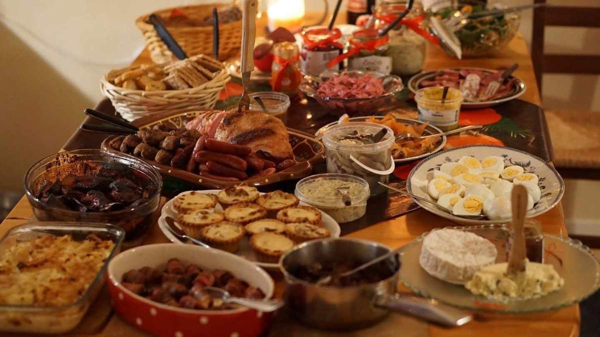 Menú navideño. Fuente: (Instagram)