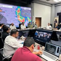 Encabeza el gobernador Américo Villarreal trabajos de prevención ante la llegada de la Tormenta Tropical “Alberto”