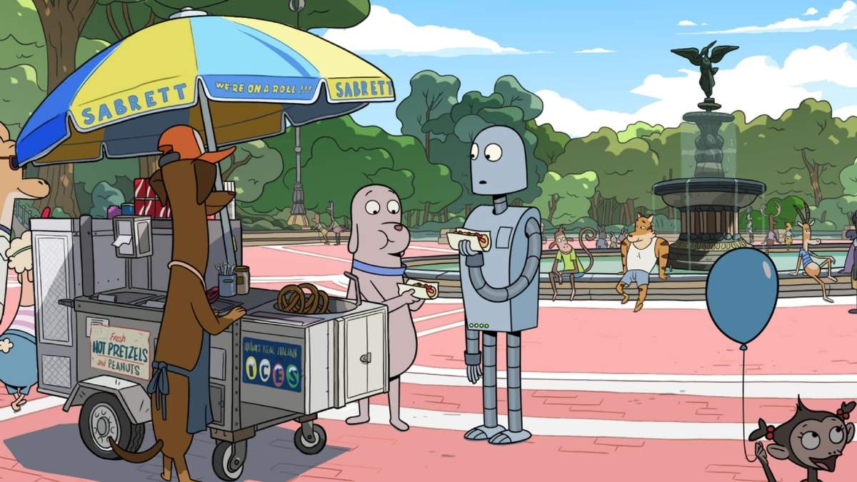Dog y el robot en Manhattan