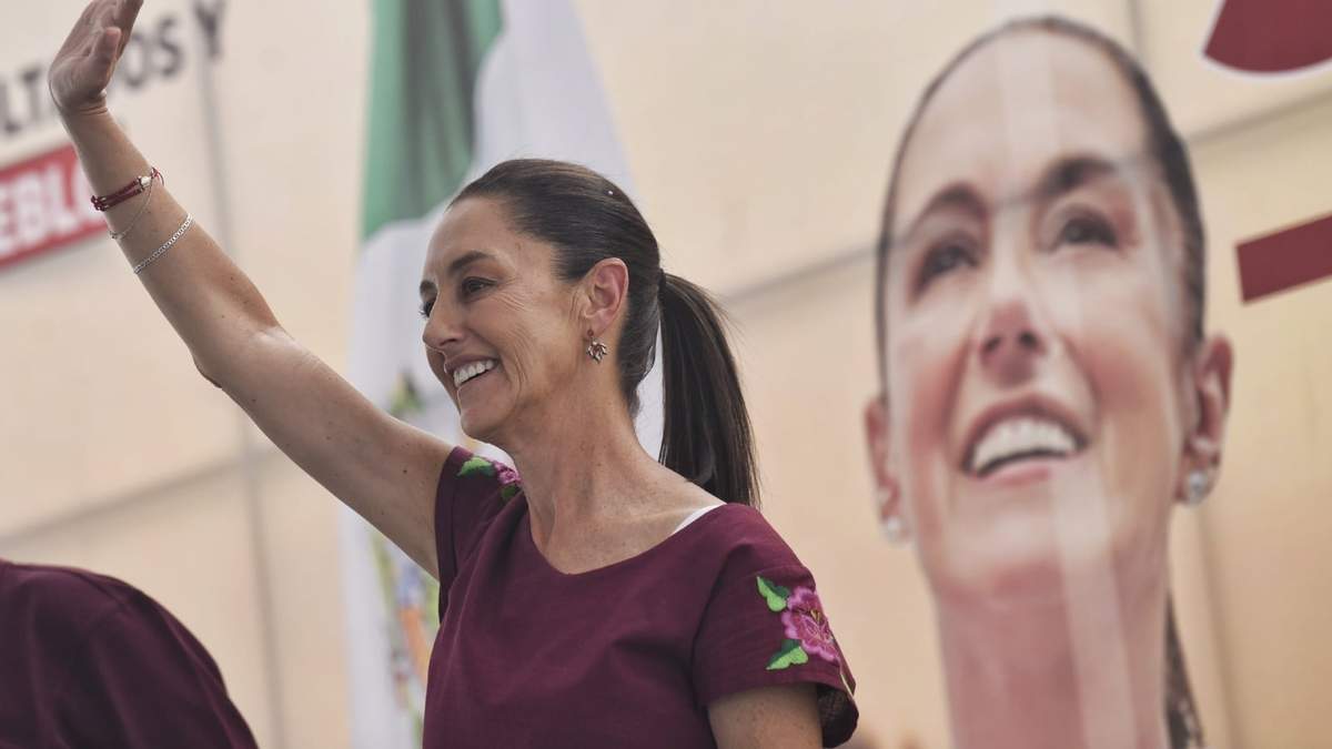 La candidata de la coalición Sigamos Haciendo Historia, Claudia Sheinbaum