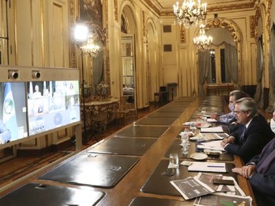 Alberto Fernández analizó cómo seguirá la cuarentena junto a los gobernadores