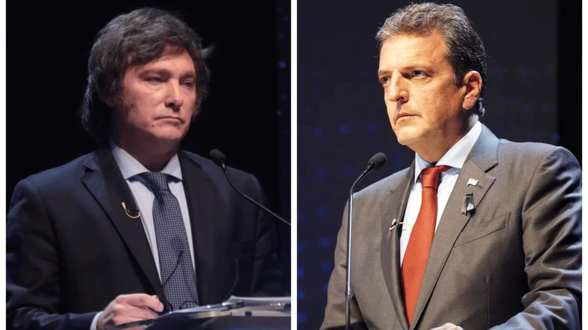 Javier Milei y Sergio Massa se enfrentarán en un nuevo debate presidencial. Fuente: (Twitter)