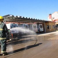 Intensifican en Zapala las tareas de desinfección en centros de salud