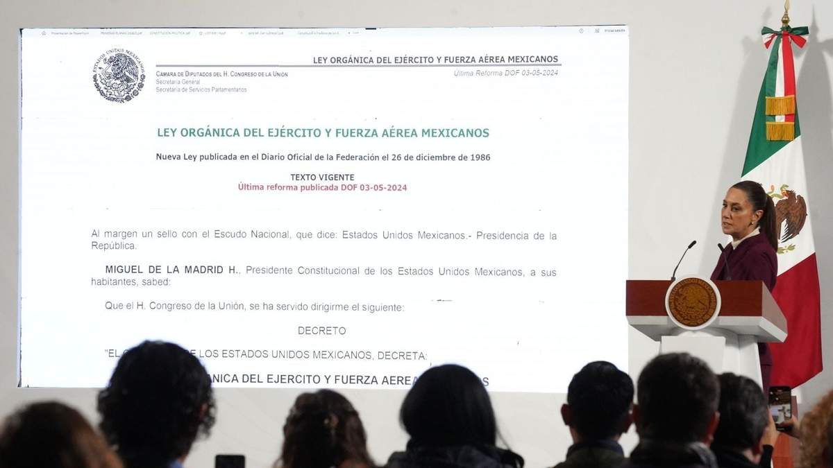 La presidenta Claudia Sheinbaum