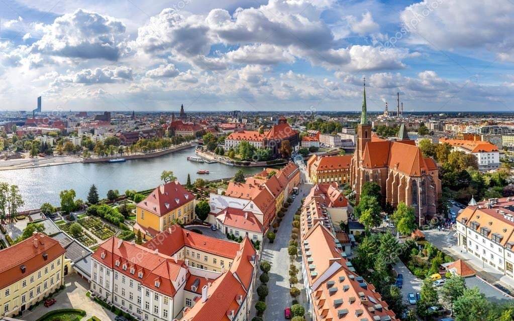 Ciudad de Wroclaw, en Polonia, donde encontraron una bomba