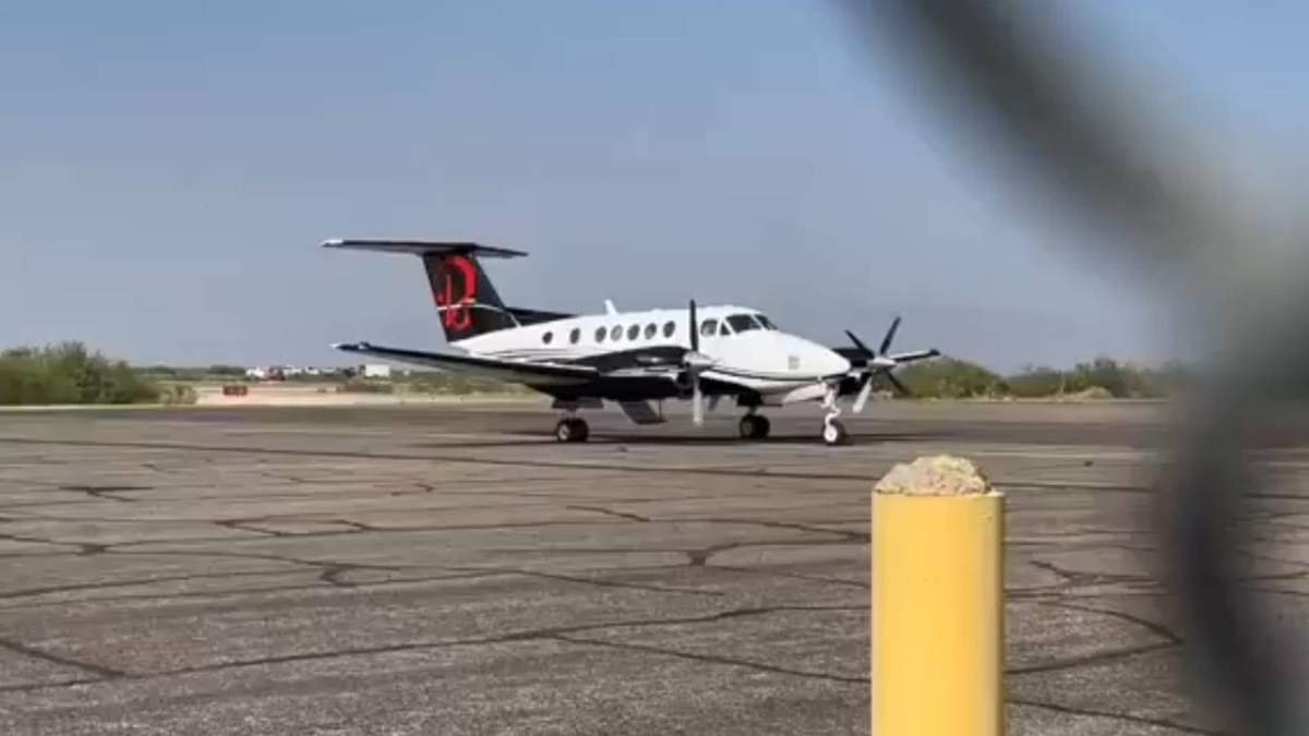 El avión que habría sido usado para el traslado de "El Mayo"