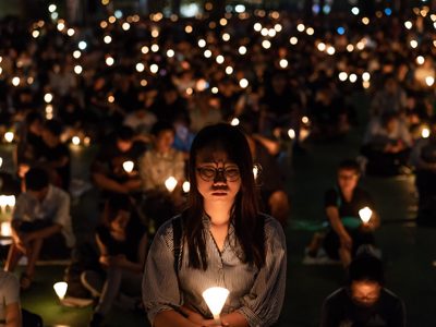 El gobierno de Hong Kong encerró a los organizadores de la vigilia por el aniversario de Tianmen