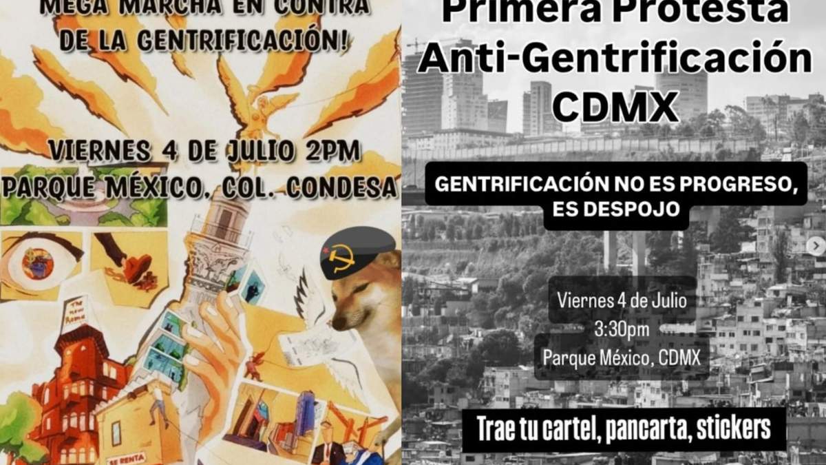 Aunque con una diferencia de hora y media del inicio de la protesta, ambos carteles convocan a la manifestación el viernes 4 de julio.