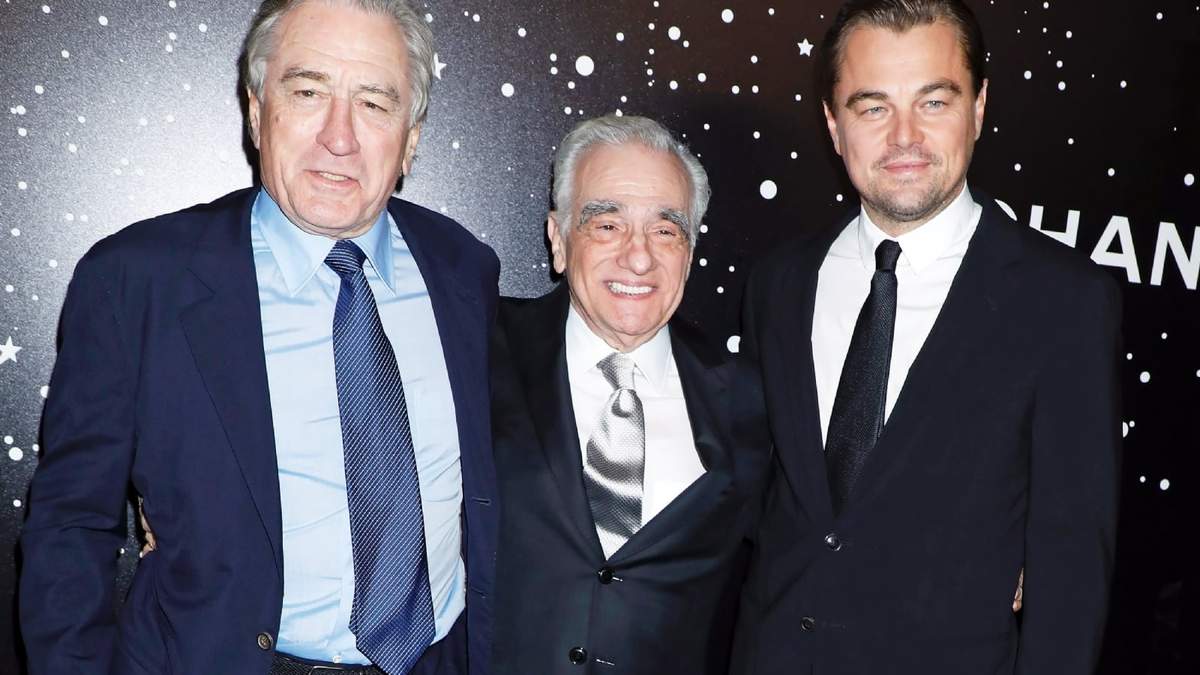 Robert De Niro, Martín Scorsese y Leonardo DiCaprio. Fuente: (Instagram).