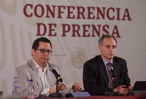 Autoridades de la cartera de Salud de México. Fuente: (Twitter)