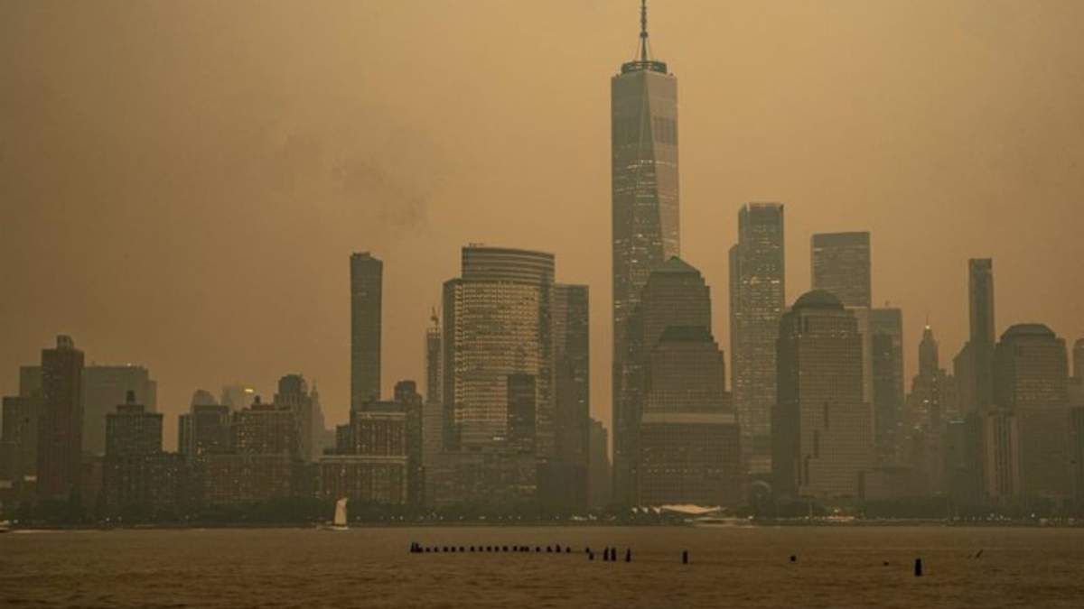 Nueva York presenta mala calidad del aire como consecuencia del humo de los incendios de Canadá