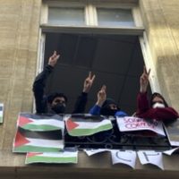 Tras intervención policial, estudiantes reanudan protesta propalestina en una universidad de París