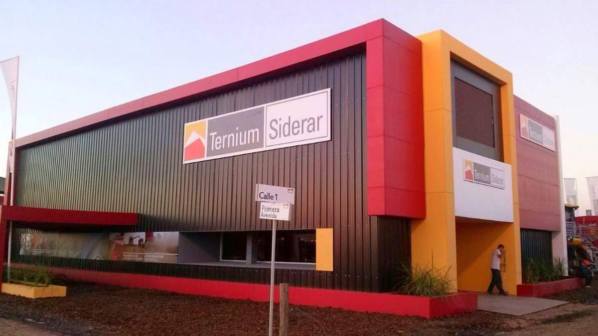Stand de Ternium-Siderar en exposición. Fuente: (Twitter)