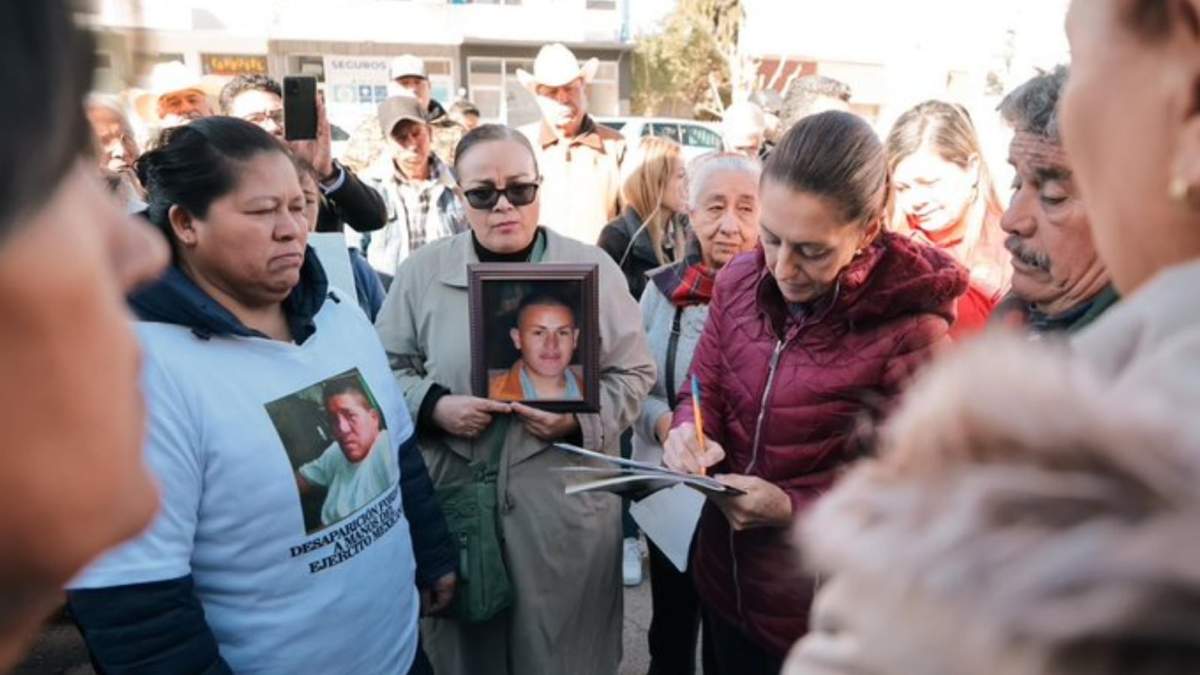 Madres buscadoras con Sheinbaum en Chihuahua