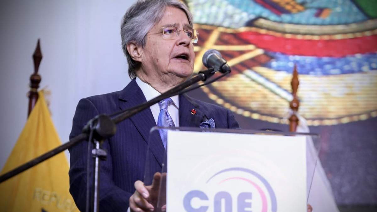El presisdente de Ecuador, Guillermo Lasso