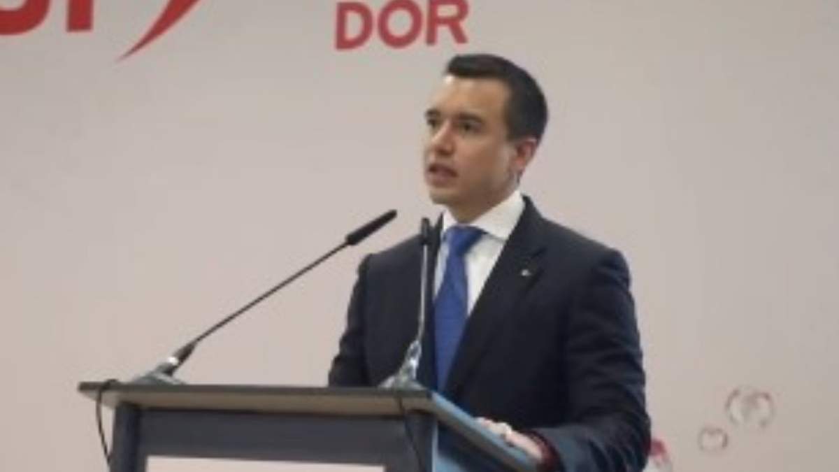 El presidente de Ecuador, Daniel Noboa
