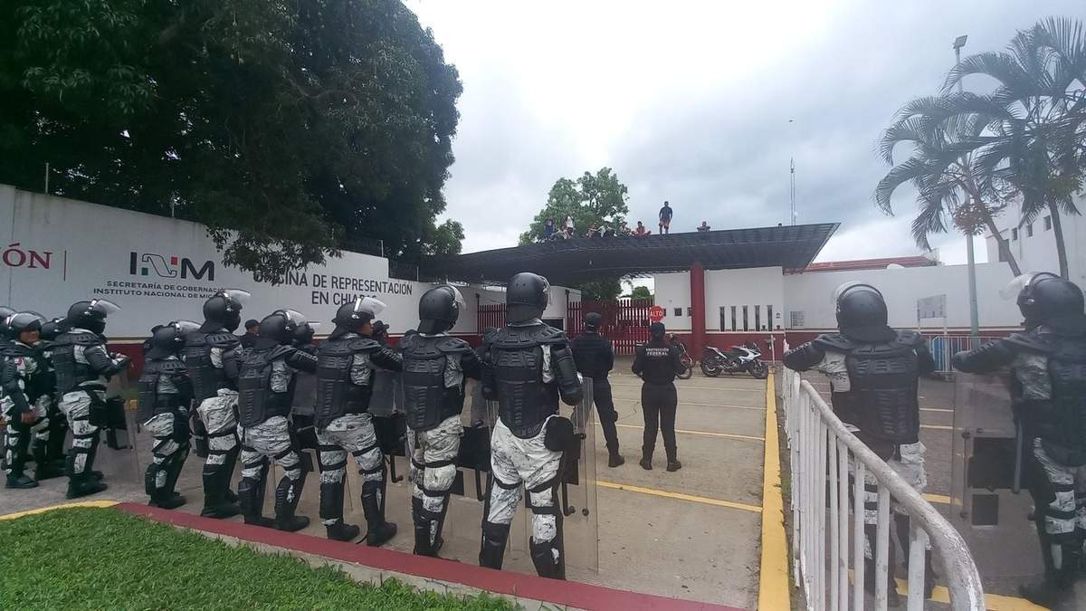 La estación migratoria del INM en Tapachula