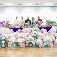 Entrega secretario general de Gobierno donativos de la colecta DIFTON 2026 en vísperas del Día de la