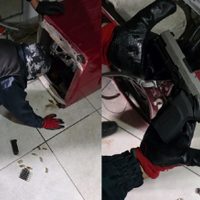 Centenario: Encontraron una pistola y municiones escondidas en un lavarropas