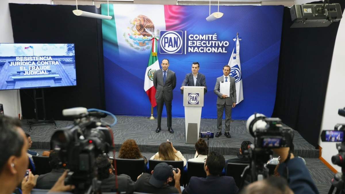 La conferencia de prensa en la que el PAN anunció la impugnación