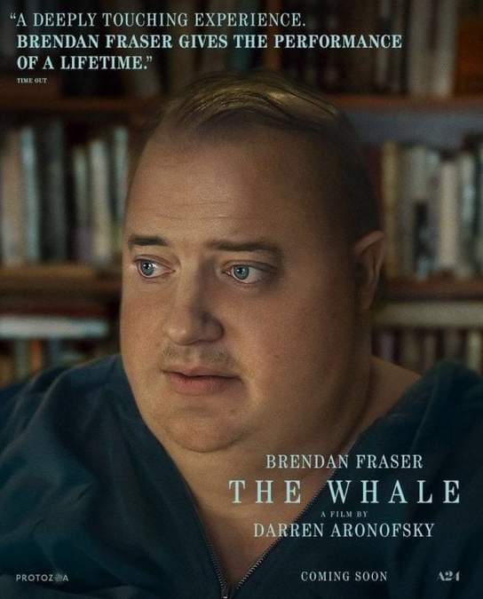 Brendan Fraser en la película “The whale”