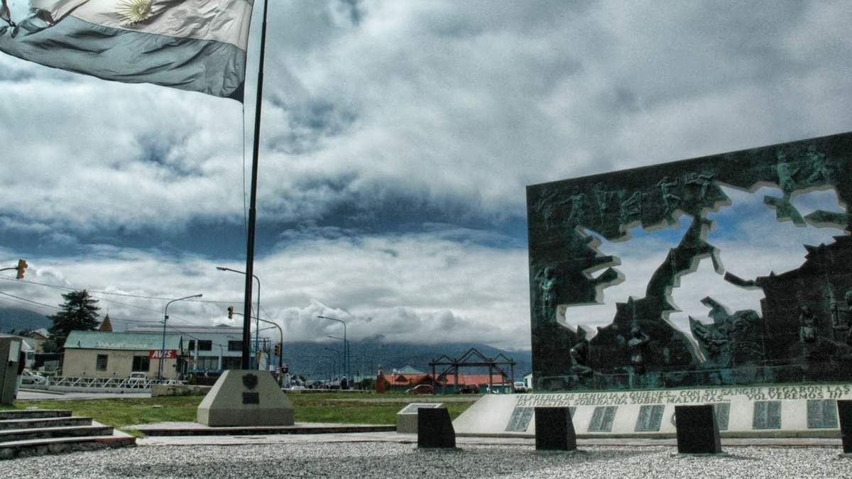 Monumento a las Islas Malvinas. Fuente: (Twitter)