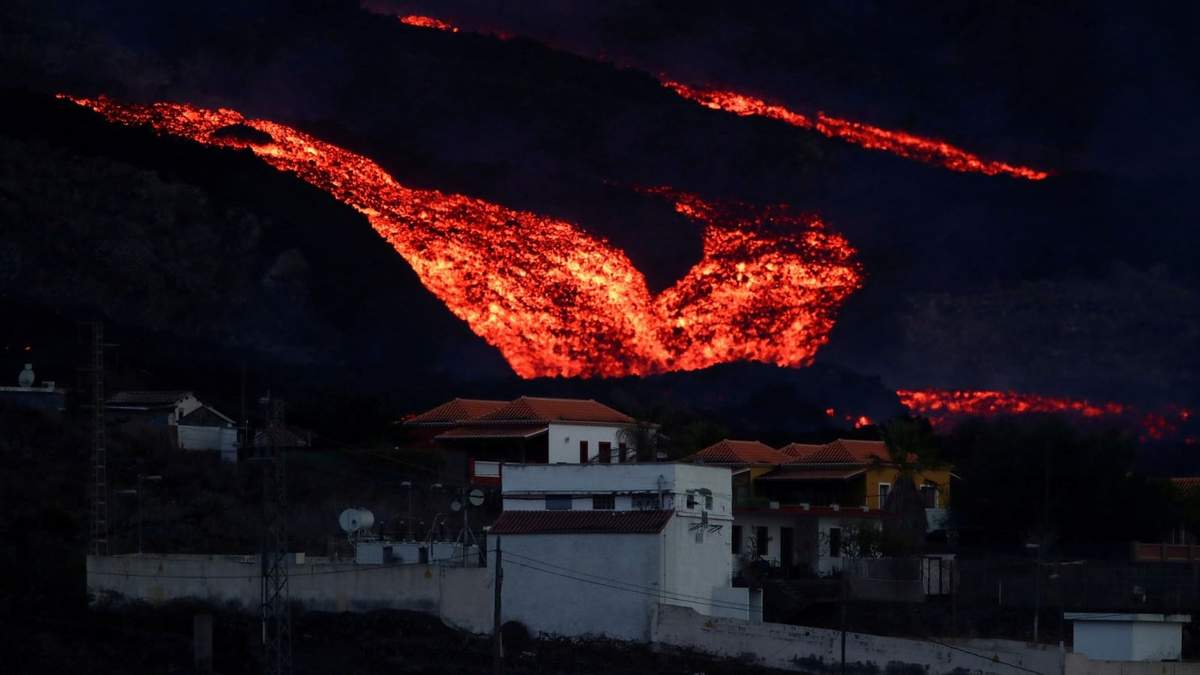 Erupción del volcán de La Palma. Fuente: (Twitter)
