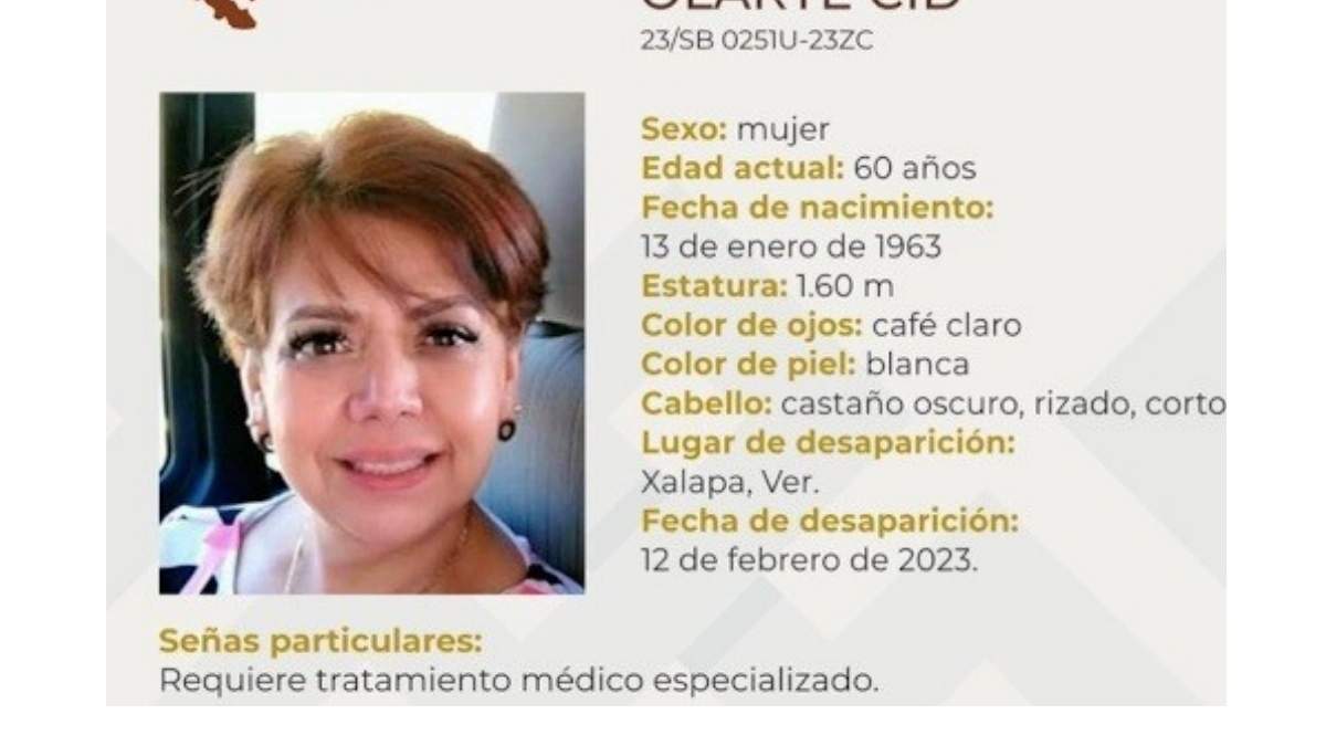 Sara Hilda Olarte Cid, desaparecida en Xalapa, Veracruz