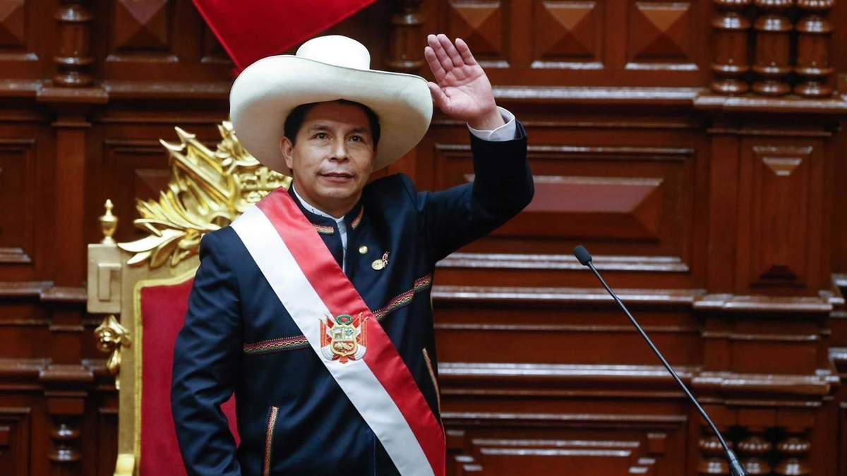 Pedro Castillo, presidente de Perú. Fuente: (Twitter)