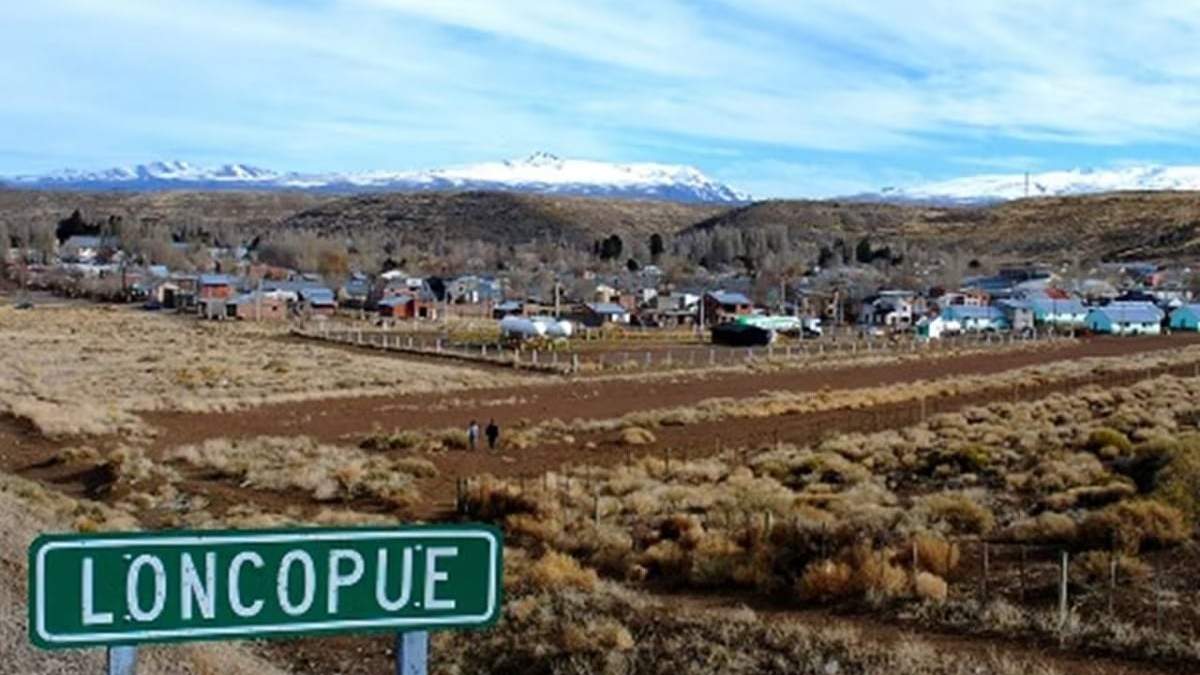 Vista de la localidad de Loncopué, Neuquén. Fuente (X)