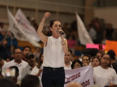 “Es tiempo de las mujeres”, dice Sheinbaum en Escobedo, Nuevo León