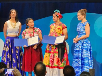 Oaxaqueñas ganan diploma de excelencia del "Premio Nobel del Agua"