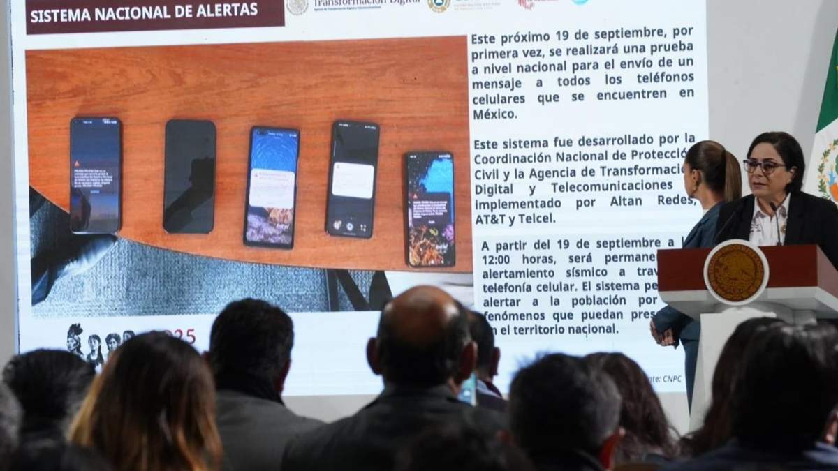 La alerta sísmica se recibirá de manera inmediata y simultánea en todos los dispositivos de telefonía celular