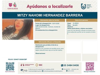 Con bloqueo en avenida Tláhuac, exigen localización de Mitzy Nahomi a una semana de su desaparición
