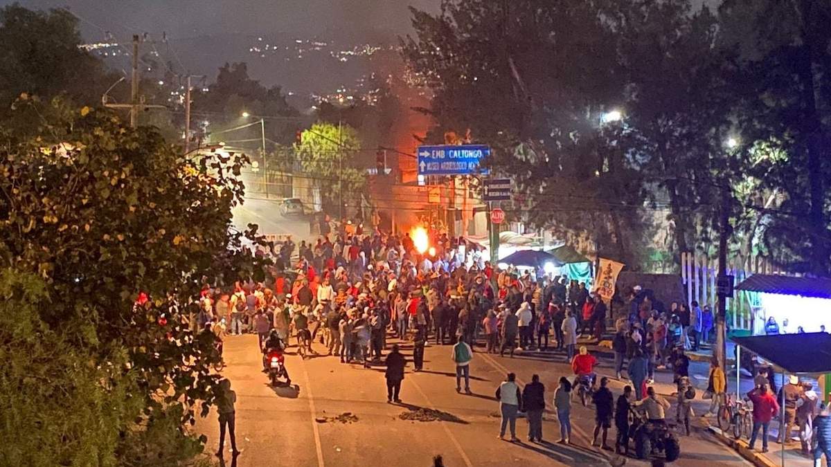 El enfrentamiento del viernes en San Gregorio Atlapulco