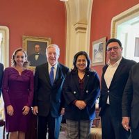 Sublíder de los demócratas en el Senado de EU recibe a cinco contrapartes mexicanos