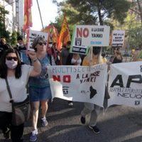 Agrupaciones marcharon en contra de la base de Estados Unidos en Neuquén