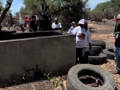 Madres buscadoras descubren crematorio clandestino y restos calcinados en Lagos de Moreno