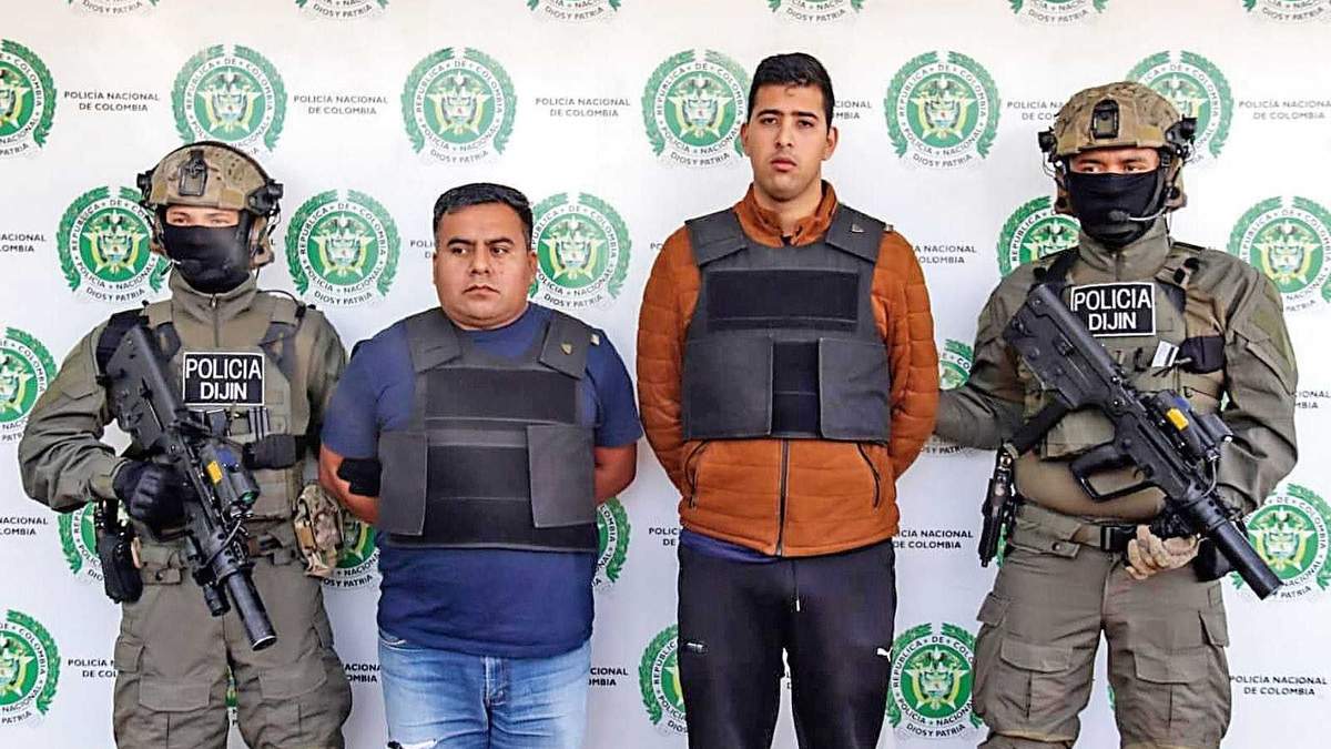 Narcotraficantes detenidos en Colombia
