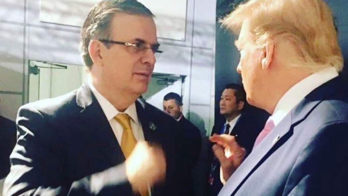 Ebrad y Trump se saludaron en el marco de la cumbre del G20 en junio de 2019, en Osaka, Japón