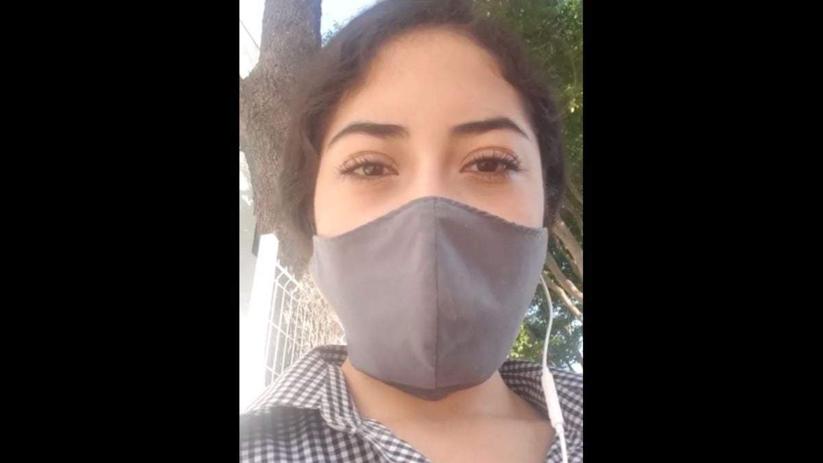 Rania Cruz Echeverría, de 18 años, publicó un video.
