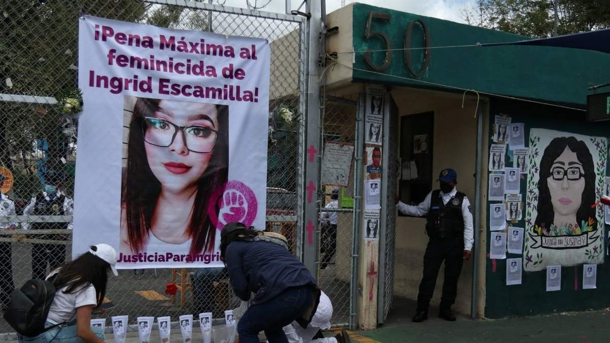 Protesta por el feminicidio de Ingrid Escamilla