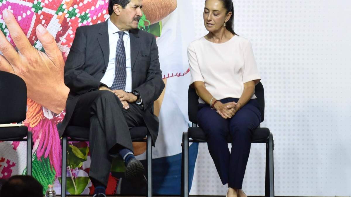 Javier Corral con Claudia Sheinbaum
