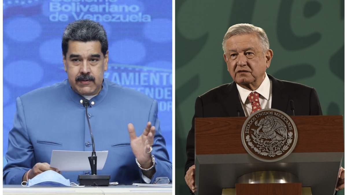 Los presidentes de Venezuela y México