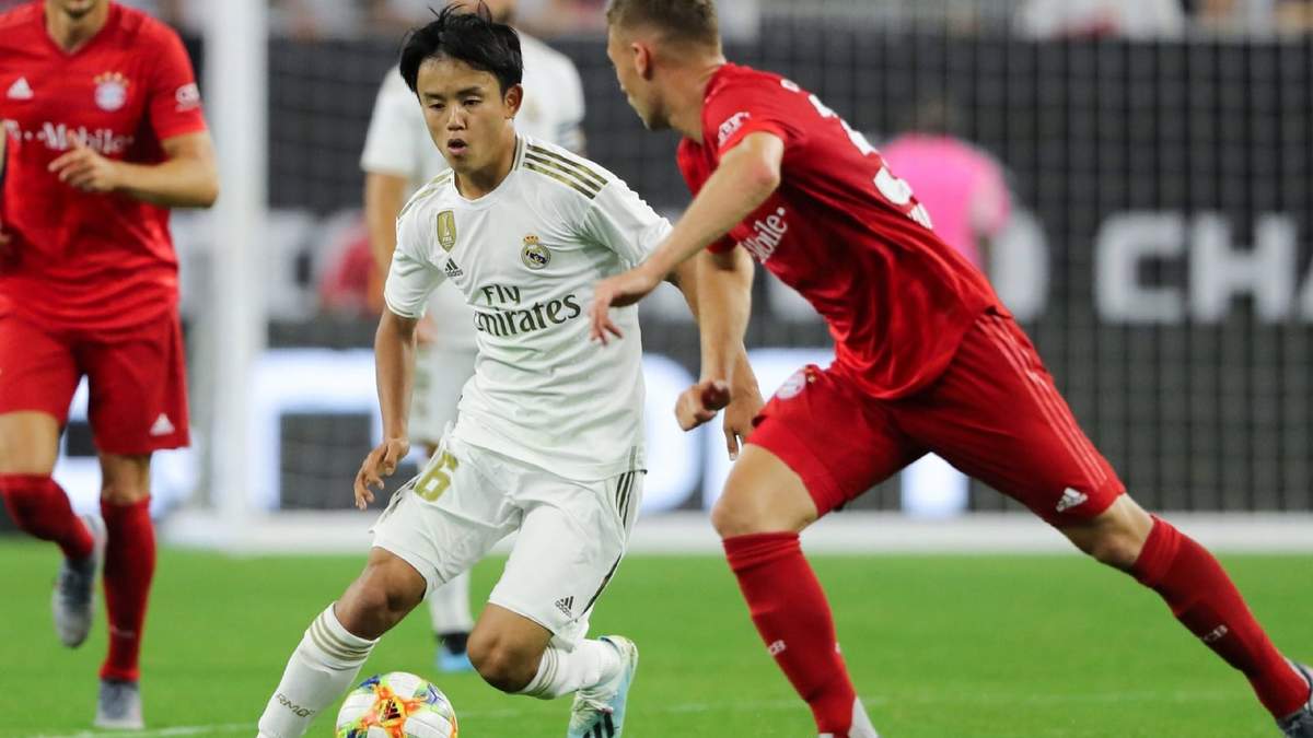 Take Kubo vs Bayern. Fuente (Instagram)
