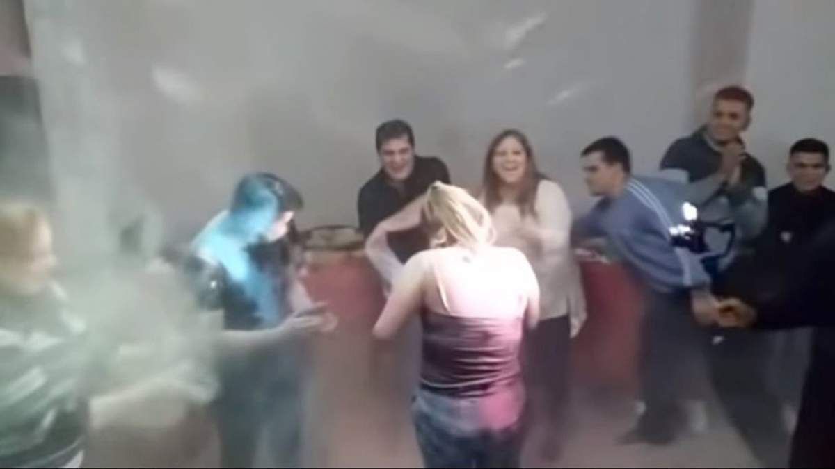 Así festejaban en medio de la cuarentena. Fuente: (Twitter)
