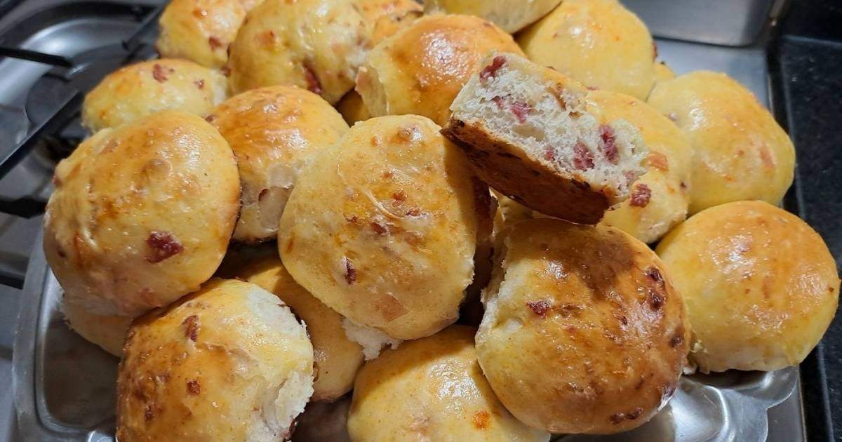 Pancitos de salame y queso. Fuente: (Cookpad)