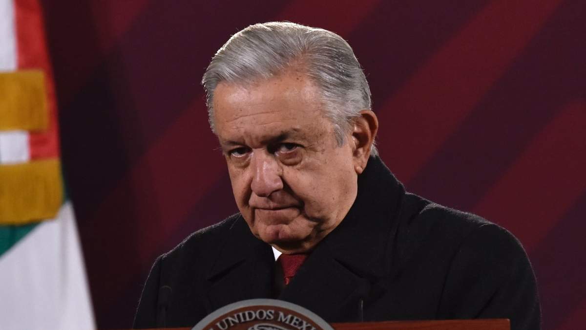 El presidente durante la primera conferencia de este 2023 en Palacio Nacional